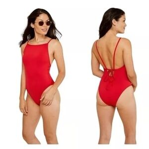 Andie Swim Paloma Cherry Long Tall Torso